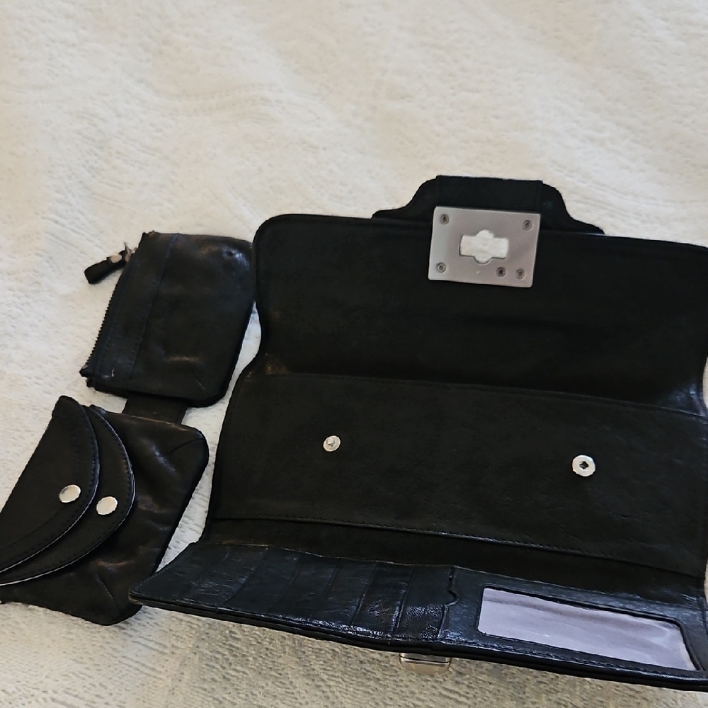 Juicy Couture Black Leather Clutch - Picture 4 of 4